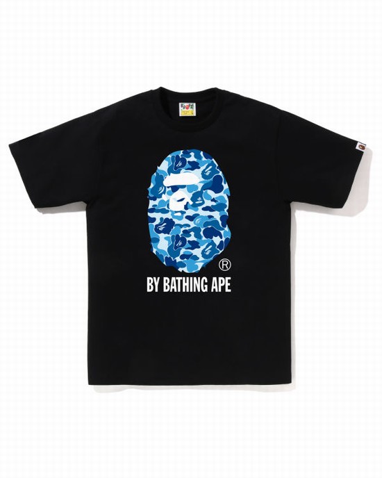 Tricouri Bape ABC Camo By Bathing Ape Barbati Negrii | HRNMWY236