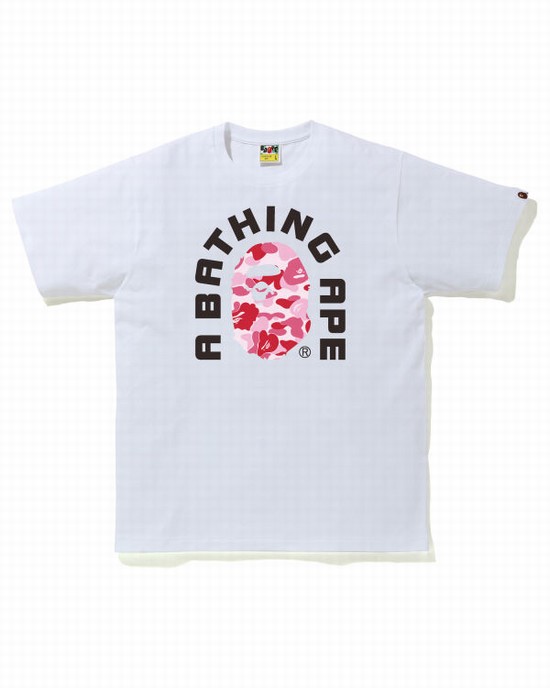 Tricouri Bape ABC Camo College 2020 Barbati Roz | IPAMZT704