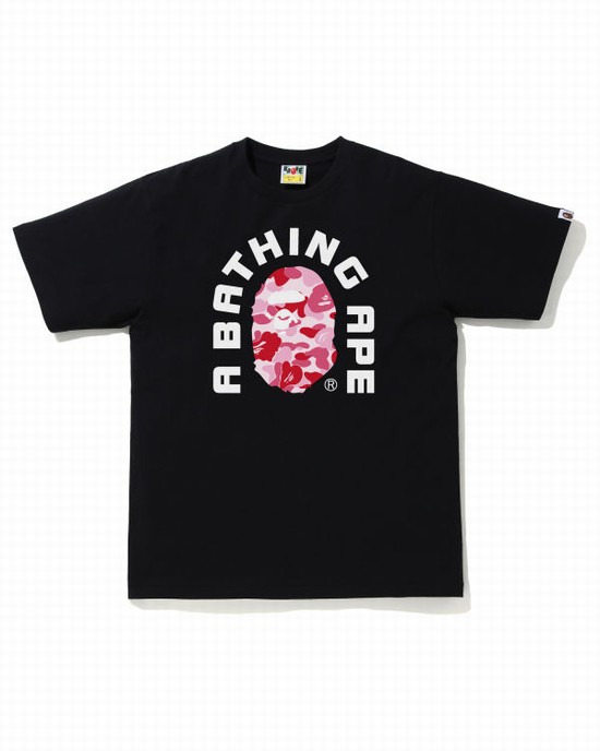 Tricouri Bape ABC Camo College 2020 Barbati Roz | OANIBE951