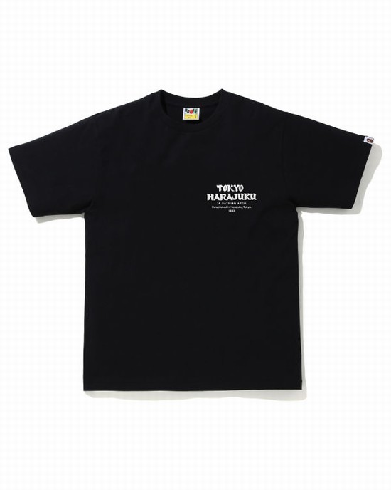 Tricouri Bape ABC Camo Daruma Barbati Roz | TXYLKM165