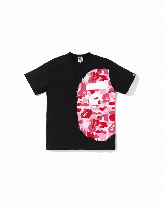 Tricouri Bape ABC Camo Side Big Ape Head Jr Copii Negrii | EZUVHO278