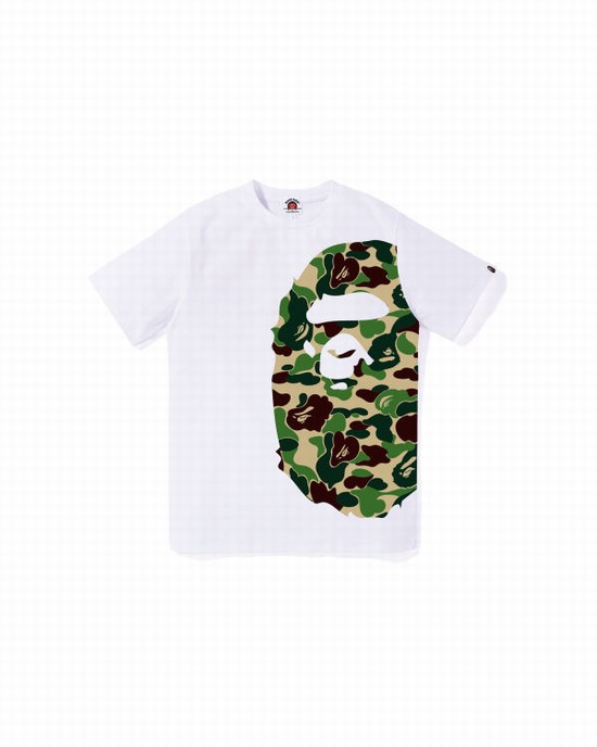 Tricouri Bape ABC Camo Side Big Ape Head Jr Copii Albi | XLSURH142