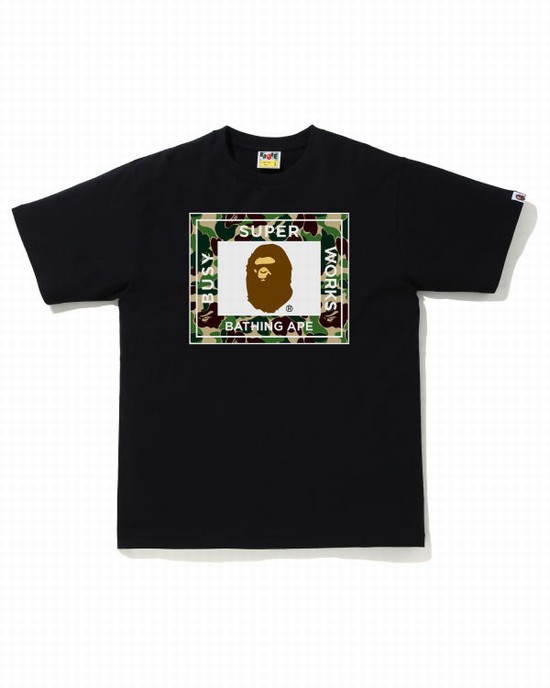 Tricouri Bape ABC Camo Super Busy Works Barbati Verzi | GHCQPX946