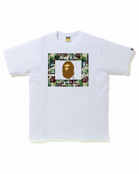 Tricouri Bape ABC Camo Super Busy Works Barbati Verzi | HBPKDS627