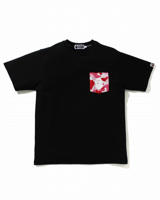 Tricouri Bape ABC Camo pocket Barbati Roz | FEOXDK210