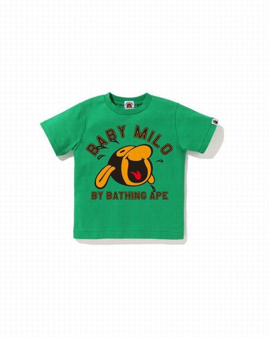 Tricouri Bape Clasici Milo Copii Verzi | GDEQPM391