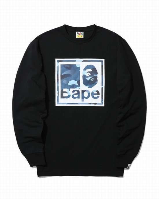Tricouri Bape Gradation Camo Barbati Negrii | WFAIBT972