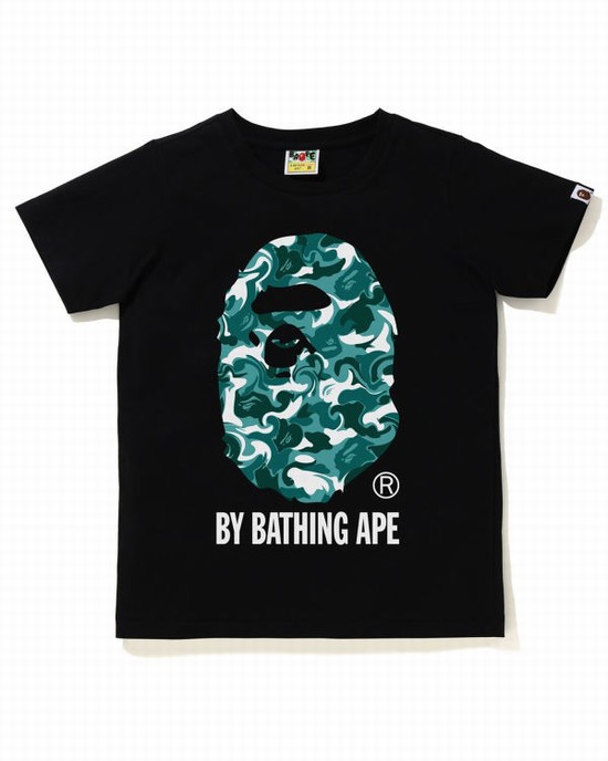 Tricouri Bape Marble Camo Dama Negrii | BOVFJR427