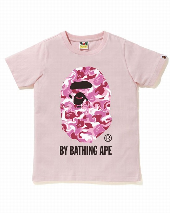 Tricouri Bape Marble Camo Dama Roz | IXKMHN943