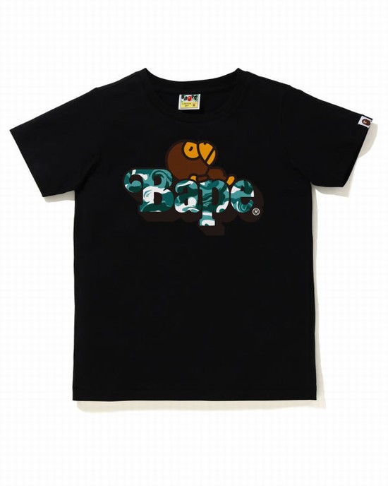 Tricouri Bape Marble Camo Milo On Copii Negrii | PFMILK597