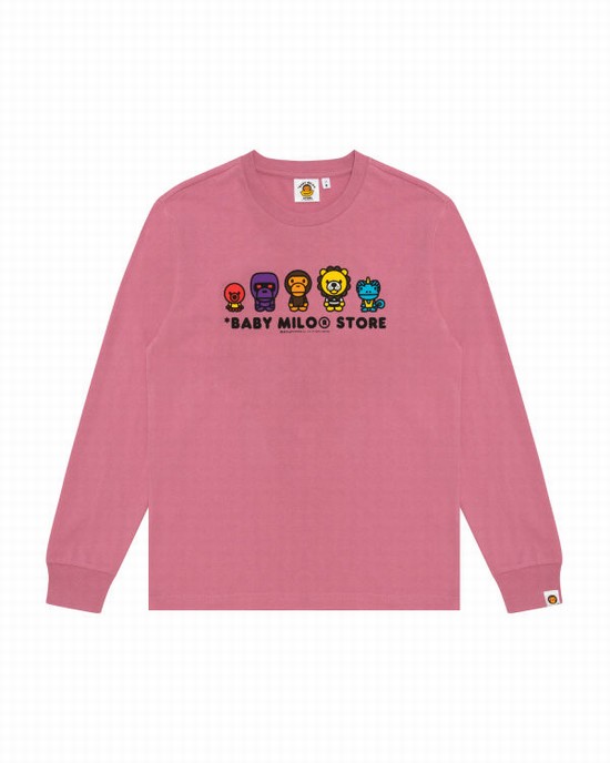 Tricouri Bape Milo Barbati Roz | EYZDAL498