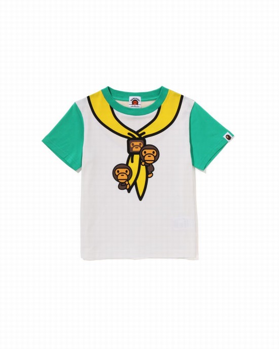 Tricouri Bape Milo Boy Scout Chief Print Copii Paon Verzi | UIELWX476