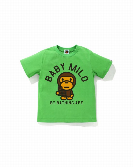 Tricouri Bape Milo Chocolate Copii Verzi Deschis | DBMXES083