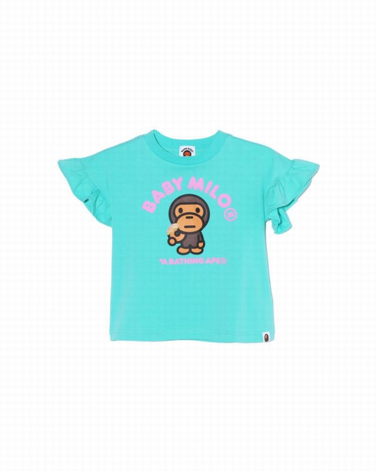 Tricouri Bape Milo Donuts Frill Copii Verde Menta | AXUDFY103