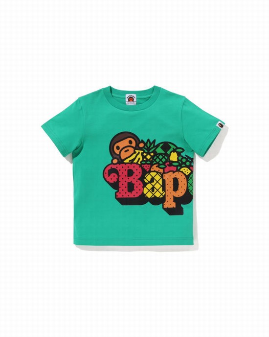 Tricouri Bape Milo Fruit Copii Verzi Deschis | FCMLYN371