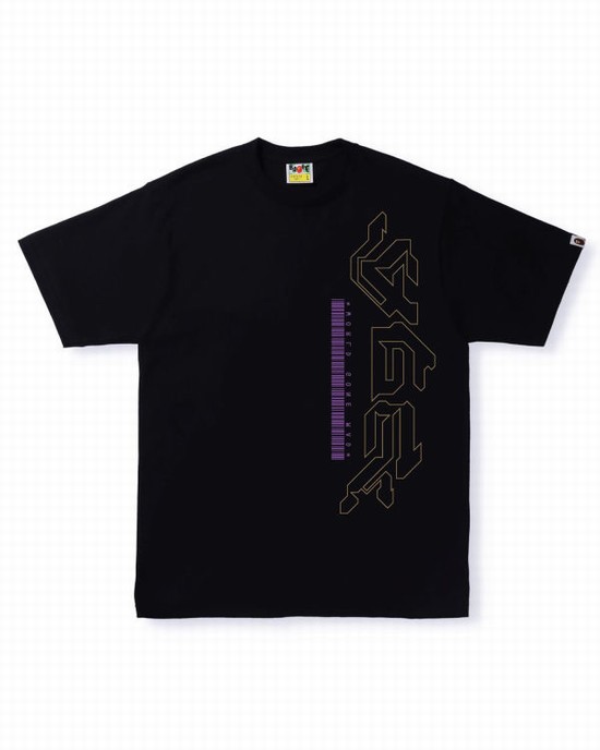 Tricouri Bape Multi Logo #2 Barbati Negrii | QJIPUK382