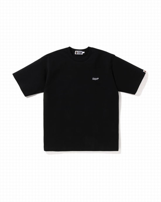 Tricouri Bape One Point Relaxed Fit Barbati Negrii | CJYBQI304