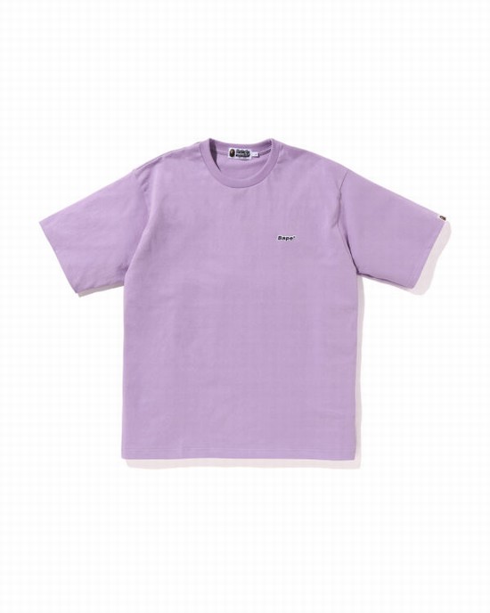 Tricouri Bape One Point Relaxed Fit Barbati Violet | RUVCPX294