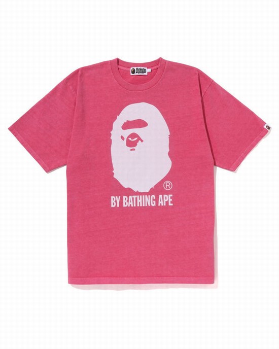 Tricouri Bape Overdyed By Bathing Ape Relaxed Barbati Roz | PMIUVW174
