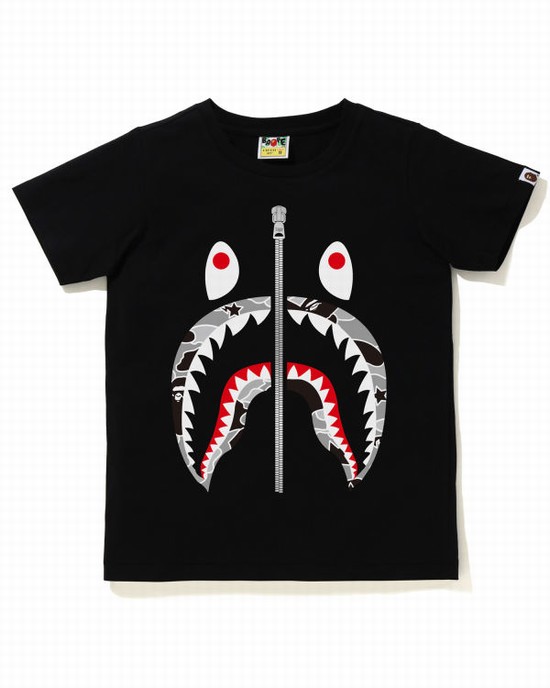Tricouri Bape STA Camo Shark Dama Negrii | WVJAXF879