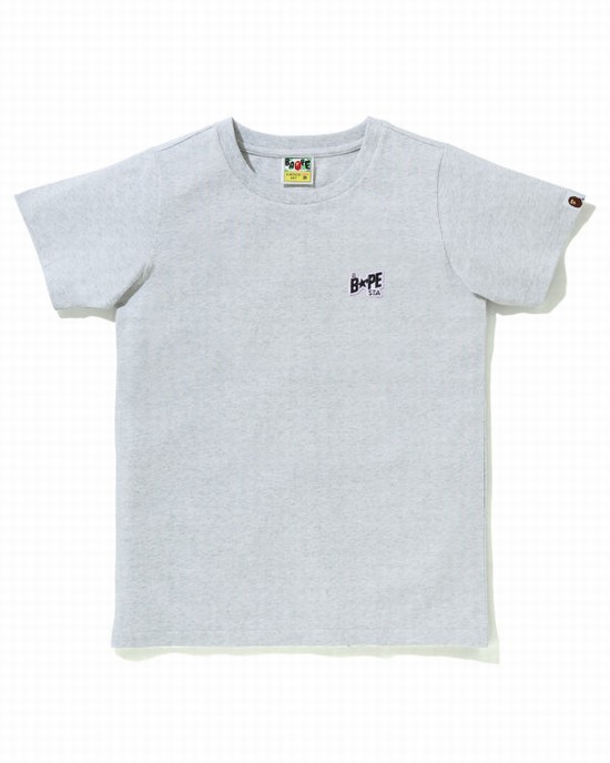 Tricouri Bape STA Logo One Point Dama Gri | ZBDXAE657