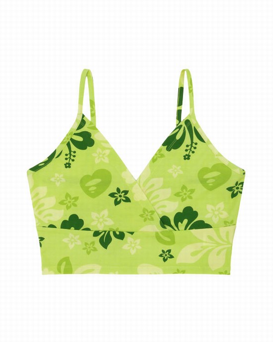 Vesta Bape Floral print Dama Verzi Deschis | SGWYEU814
