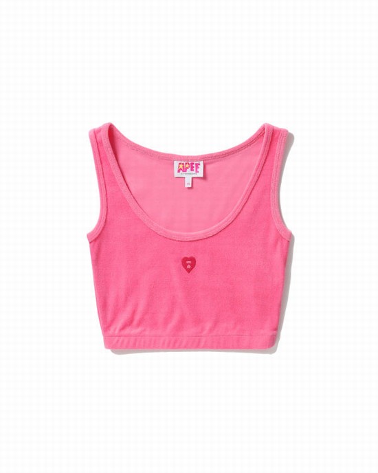Vesta Bape Towelling crop Dama Roz | SMWQLO910