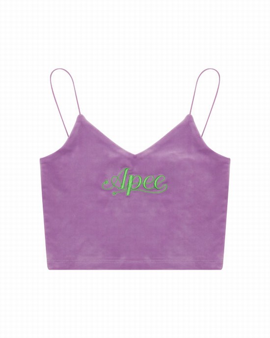 Vesta Bape Velour Dama Violet | DVPACZ724