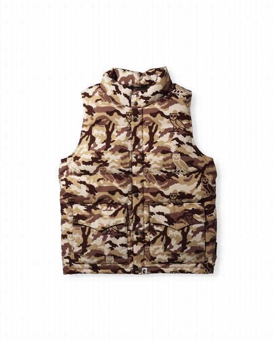 Vesta Bape X OVO Woodland Camo Barbati Bej | GLEQCT498
