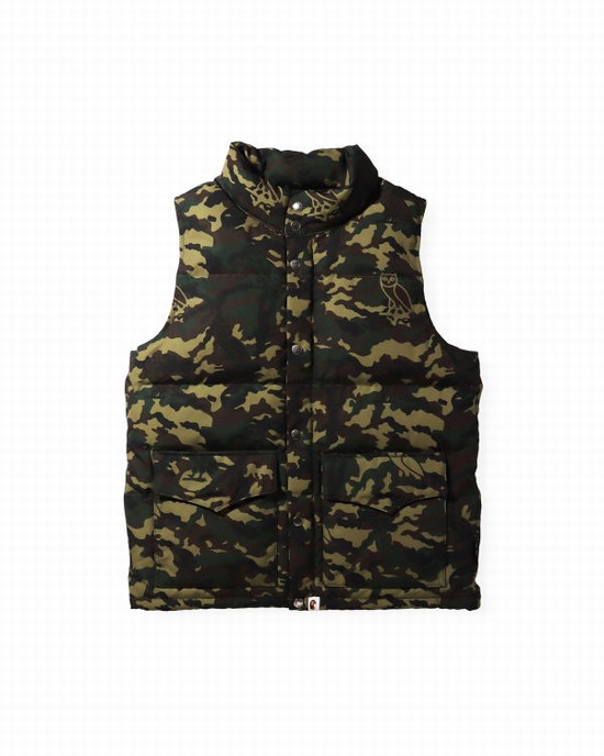 Vesta Bape X OVO Woodland Camo Barbati Verzi | DLVJEW187